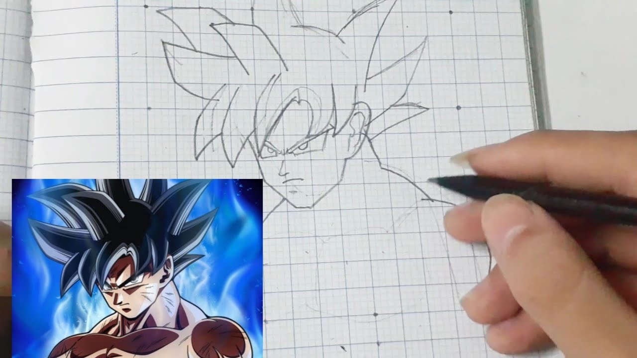 Vẽ Goku bản năng vô cực  how to draw Goku ultra instinct  dragon ball  super  step by step  YouTube